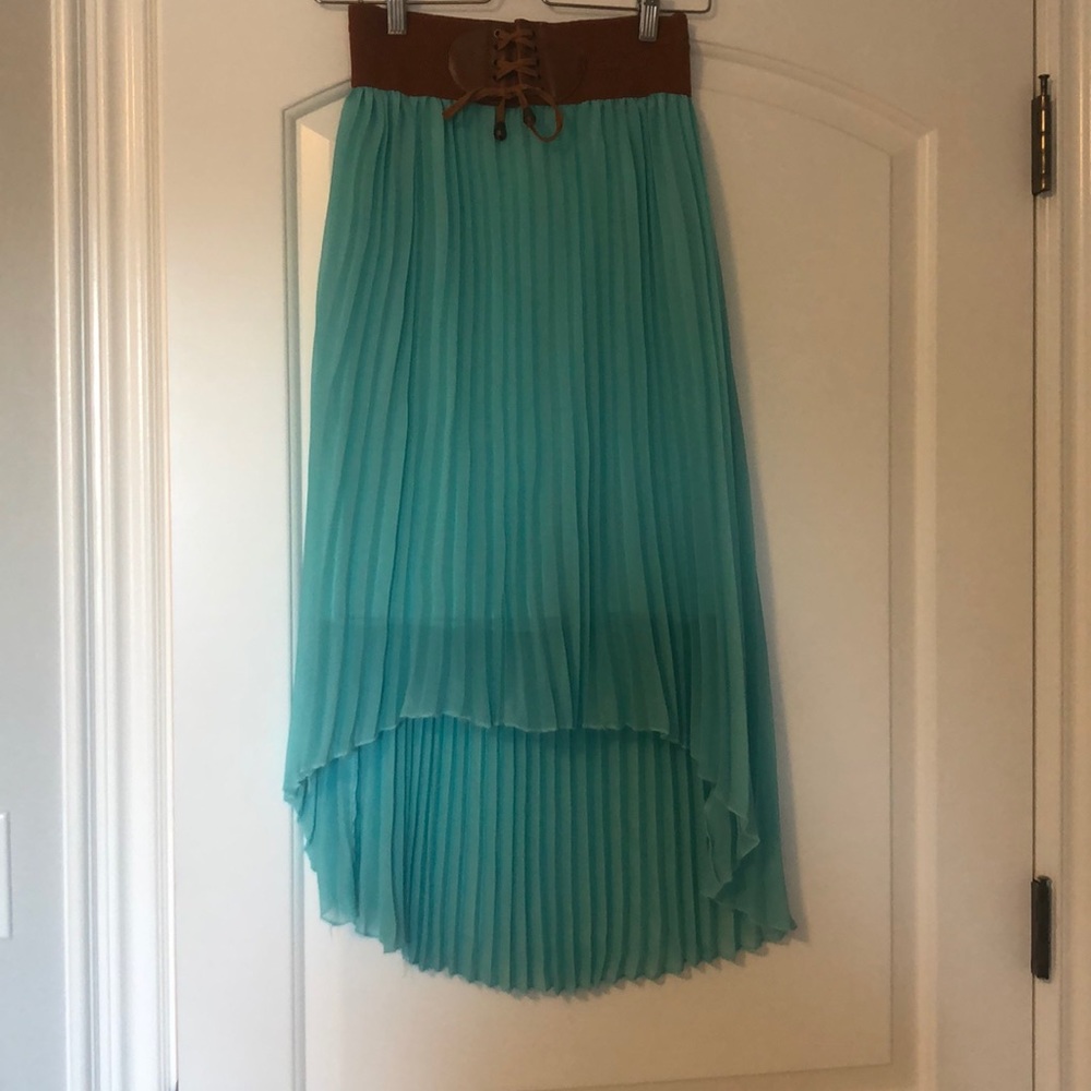 Turquoise maxi skirt!!